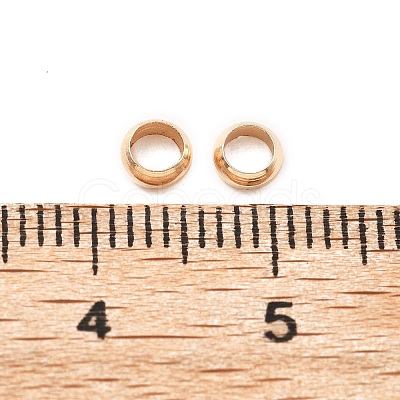 Brass Crimp Beads KK-S509-01KCG-05-1