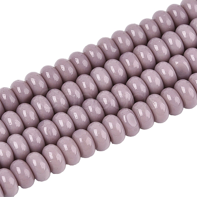 3Starnds Opaque Spray Painted Glass Beads GLAA-PA0001-35A-1