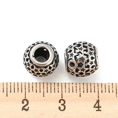 316 Surgical Stainless Steel  Beads STAS-Q304-34AS-1