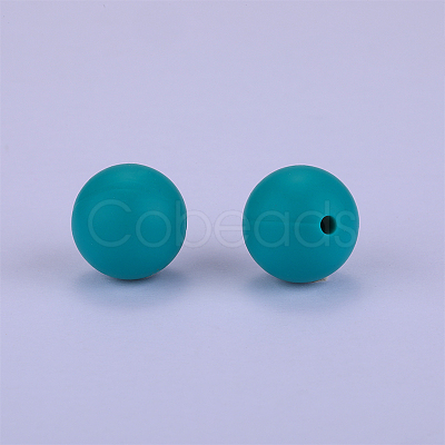 Round Silicone Focal Beads SI-JX0046A-28-1