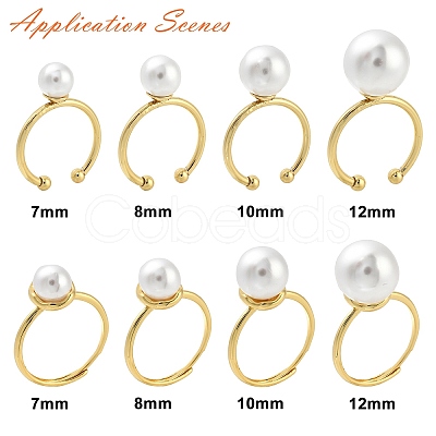 Brass Open Cuff Ring Settings LS-KK-G518-04G-02-1