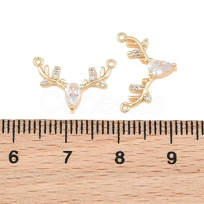 Brass Pave Cubic Zirconia Pendants KK-CBA866A-13G-1