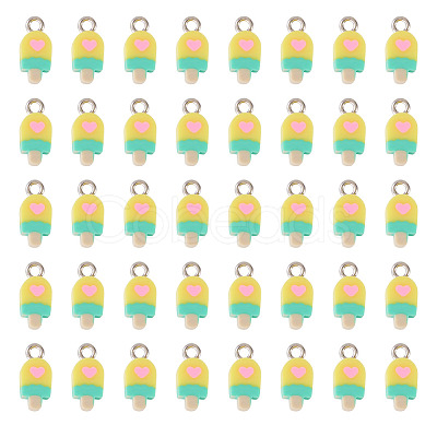 100Pcs Handmade Polymer Clay Charms CLAY-TA0001-96C-1