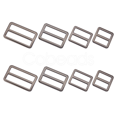 8Pcs 4 Styles Alloy Slider Buckles FIND-GF0007-01B-1