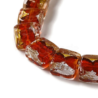 Handmade Gold Foil and Silver Foil Lampwork Beads FOIL-C001-01C-02-1