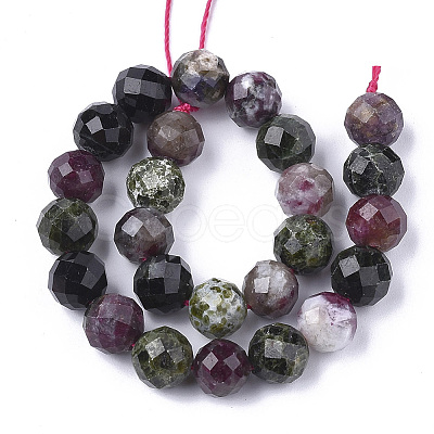 Natural Tourmaline Beads Strands X-G-S345-8mm-001-1