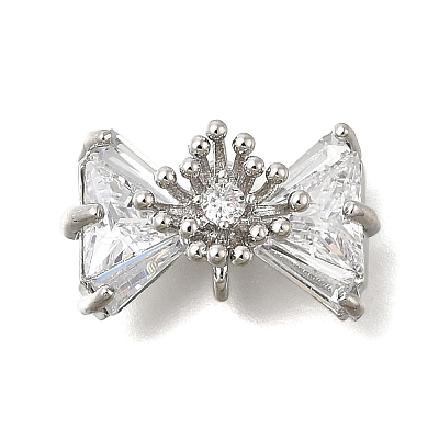 Brass Micro Pave Cubic Zirconia Pendants KK-U061-22P-1