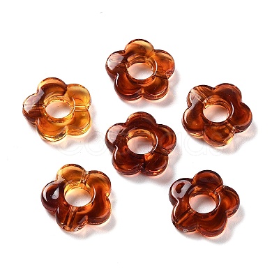 Gradient Color Transparent Acrylic Beads OACR-N137-49A-1