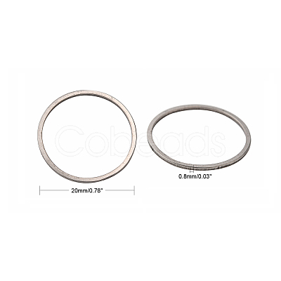 Tarnish Resistant 304 Stainless Steel Linking Ring STAS-S079-12A-1