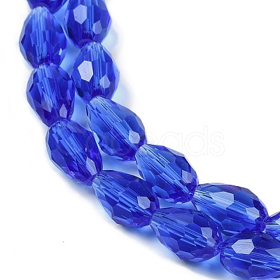 Transparent Glass Beads Strands EGLA-N013-T8mm-D11-1