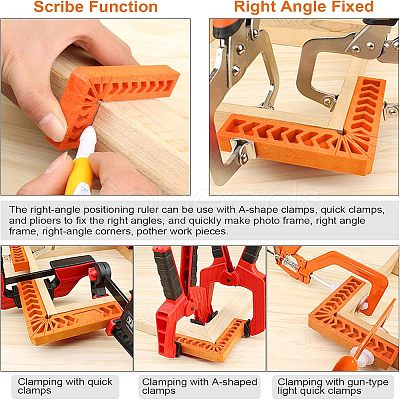 Engineering Plastics Positioning Squares Right Angle Clamps TOOL-WH0130-24-1