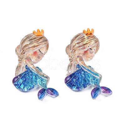 Transparent Resin Cabochons CRES-N018-054-1
