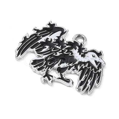 Halloween Alloy Enamel Pendants AL-CBA492B-01K-P-1