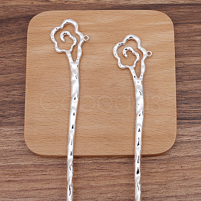 Alloy Cloud Hair Sticks OHAR-PW0006-15B-1