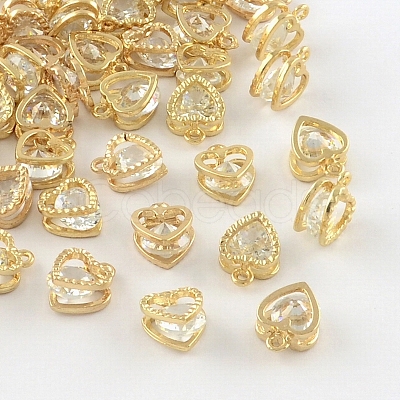 Heart Alloy Charms LS-X-ZIRC-R007-043A-03-1