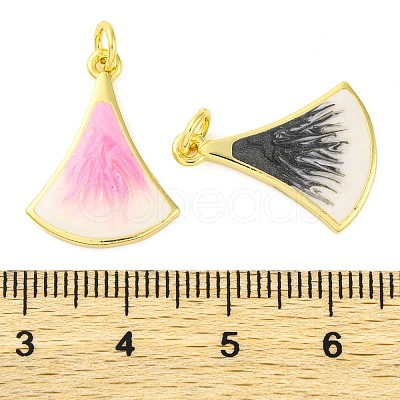 Brass Enamel Pendants KK-S401-06G-1