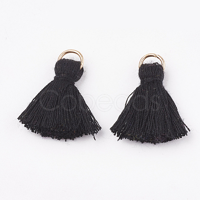 Polycotton(Polyester Cotton) Tassel Pendant Decorations X-FIND-S280-01-1