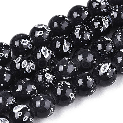 Baking Paint Glass Beads X1-DGLA-N015-10mm-10-1