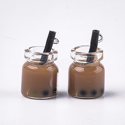 Glass Bottle Pendants X-CRES-S359-01-1