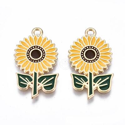 Eco-Friendly Alloy Enamel Pendants ENAM-Q437-005-NR-1
