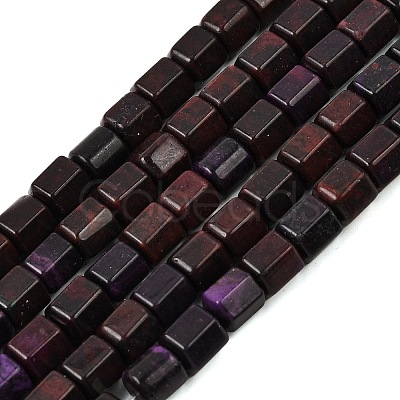 Natural Dyed White Jade(Imitation Charoite) Beads Strands GG-CBA0743-E02-1