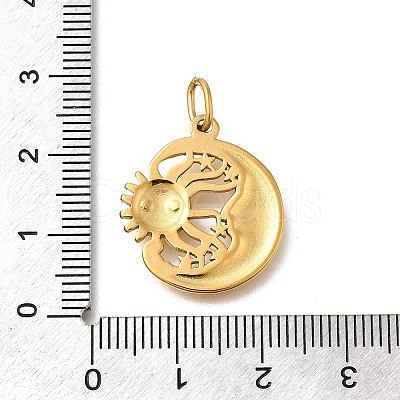 304 Stainless Steel Pendants STAS-R159-61G-1