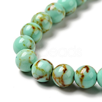 Synthetic Turquoise Beads Strands LS-TURQ-H038-6mm-XXS10-1