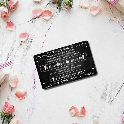 Rectangle 201 Stainless Steel Custom Blank Thermal Transfer Wallet Card DIY-WH0252-014-1