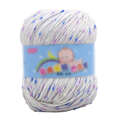 Confetti Dot Polyester Knitting Crochet Yarn PW-WGE3126-06-1