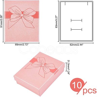 10Pcs Cardboard Jewelry Boxes CBOX-PH0002-09A-1