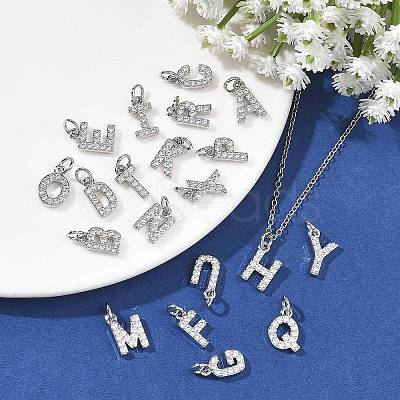 SHEGRACE Brass Micro Pave Clear Cubic Zirconia Pendants XGRQ29811-394P-1