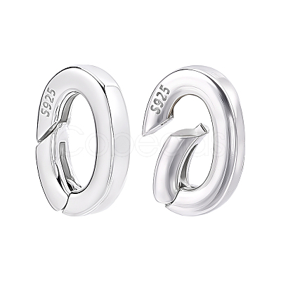Sterling Silver Spring Gate Rings STER-WH0004-081-1