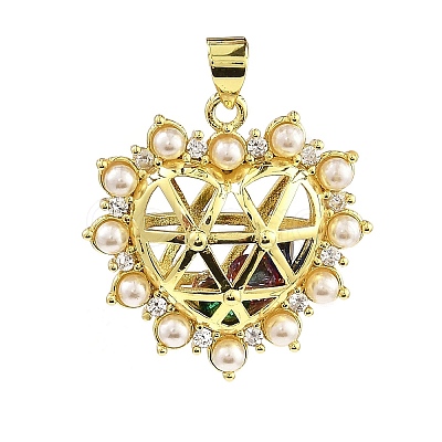 Rack Plating Real 18K Gold Plated Brass Pendants KK-B077-15G-1