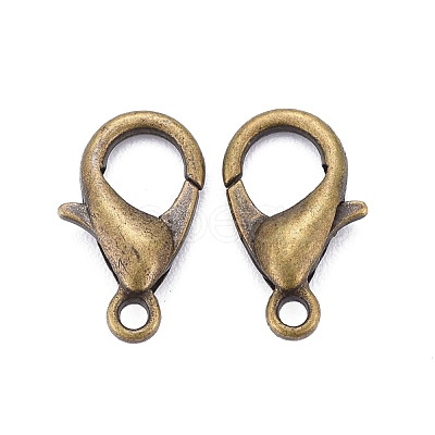 Antique Bronze Alloy Lobster Claw Clasps X-E102-NFAB-1
