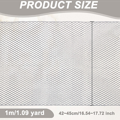 Polyester Birdcage Bridal Veil Netting AJEW-WH0471-103B-01-1