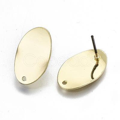 Rack Plating Iron Stud Earring Findings IFIN-N008-001-RS-1