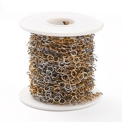 Two Tone 304 Stainless Steel Rolo Chains CHS-B001-03-A-1