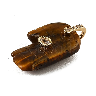 Natural Tiger Eye Carved Pendants GG-CBA5963-01H-NH-1