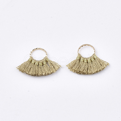 Polycotton(Polyester Cotton) Tassel Pendants Decorations FIND-S302-11R-1