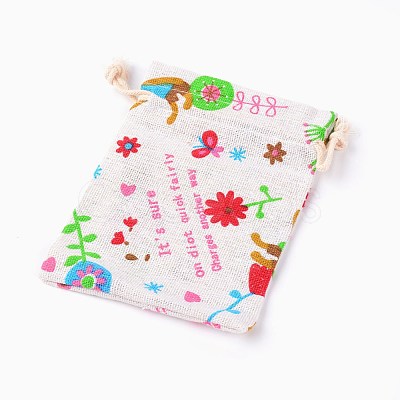 Polycotton Blank DIY Craft Drawstring Bag ABAG-TAC0002-01C-1