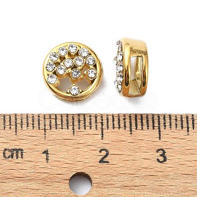 Ion Plating(IP) 304 Stainless Steel Slide Charms STAS-C089-06C-G-1