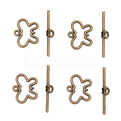 Tibetan Style Alloy Toggle Clasps MLF5111Y-NF-1