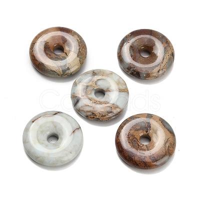 Natural Aqua Terra Jasper Pendants G-Z110-L03-30x6mm-1