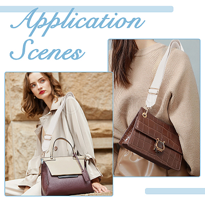 Adjustable Imitation Leather Bag Straps with Zinc Alloy Clasps FIND-WH0126-837B-1