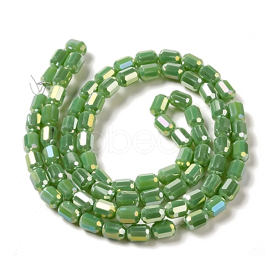 Electroplate Glass Beads Strands EGLA-D031-01-1