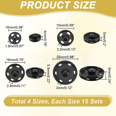 4 Styles Alloy & Brass Buttons BUTT-PH0001-33B-1