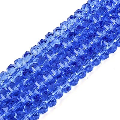 Transparent Glass Beads Strands GLAA-Q114-01A-A09-1