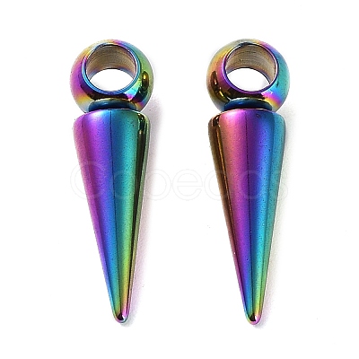 Ion Plating(IP) 201 Stainless Steel Pendants STAS-M323-28RC-1-1