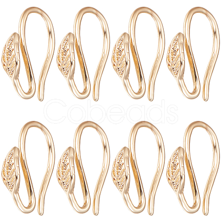 30Pcs Brass Earring Hooks KK-BBC0011-93-1