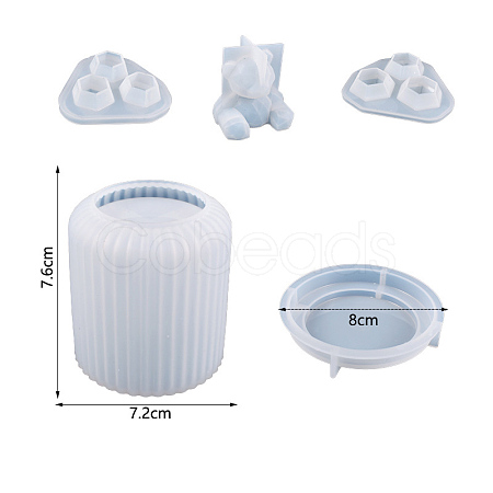 DIY Silicone Bear Storage Box Molds BEAR-PW0001-53D-1